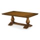 Figured Walnut Refectory Style Coffee Table