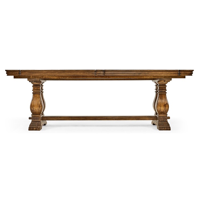 Figured Walnut Large Extending Refectory Table 91