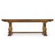 Figured Walnut Large Extending Refectory Table 91