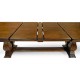 Figured Walnut Large Extending Refectory Table 91
