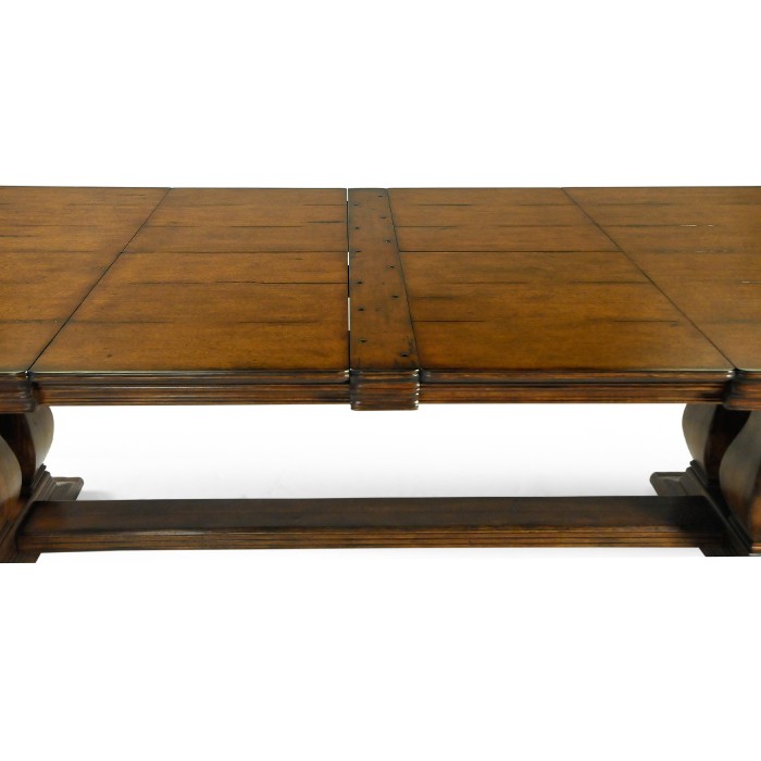 Figured Walnut Large Extending Refectory Table 91