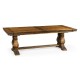 Figured Walnut Large Extending Refectory Table 91