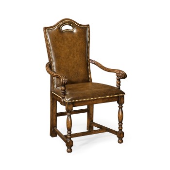 Traditional High Back Arm Chair