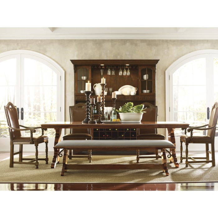 Traditional High Back Arm Chair