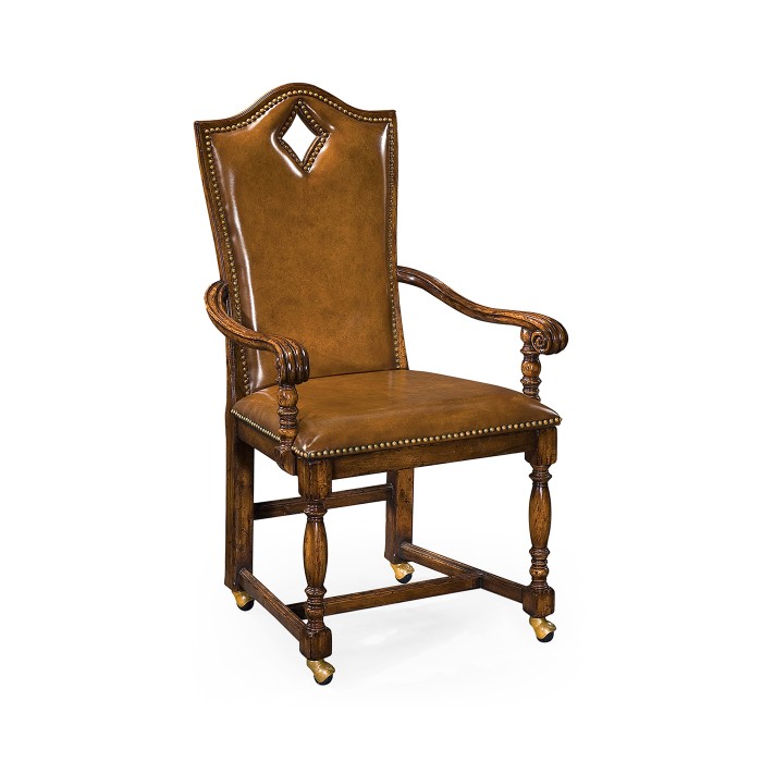 High Back Playing Card "Diamond" Arm Chair