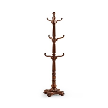Victorian Style Mahogany Hat & Coat Rack