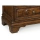 Tudor style walnut chest of three drawers