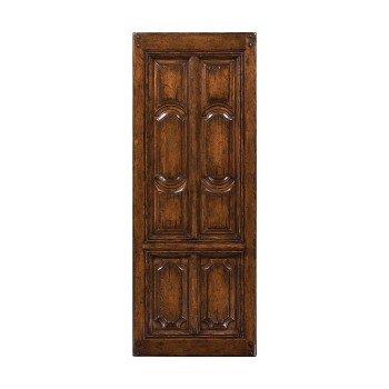 A pair of walnut wall hangings
