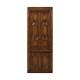 A pair of walnut wall hangings