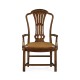 Mahogany Pierced Splat Back Arm Chair