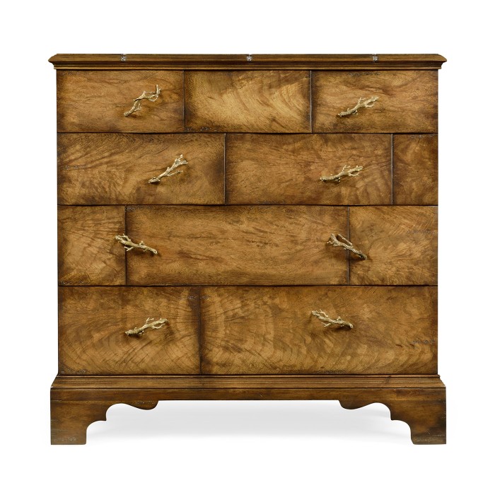 Rustic chest of four drawers heavy distress