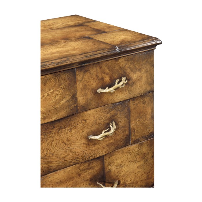 Rustic chest of four drawers heavy distress