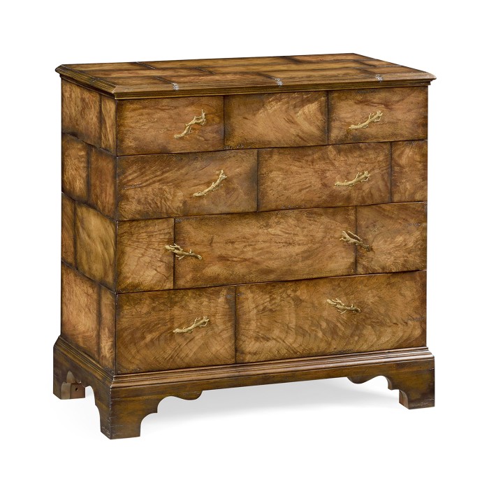 Rustic chest of four drawers heavy distress