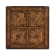 Walnut Square Oyster Parquet Side Table