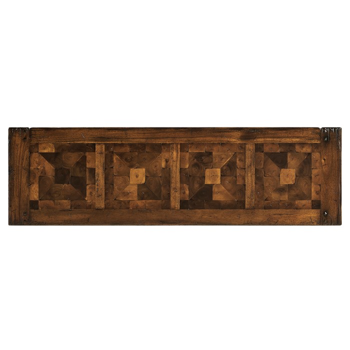 Walnut Oyster Parquet Console