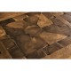 Walnut Rectangular Parquet Oyster Coffee Table