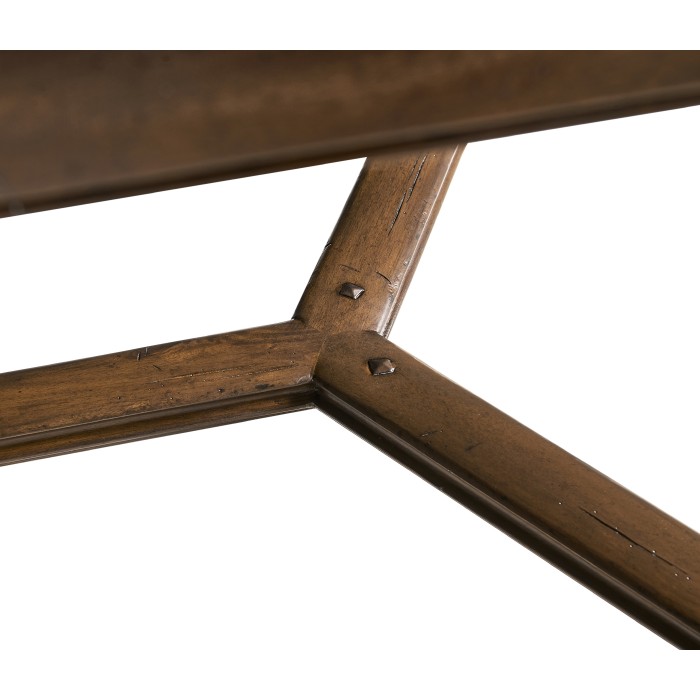 Walnut Rectangular Parquet Oyster Coffee Table