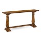 Large Figured Walnut Narrow Refectory Console