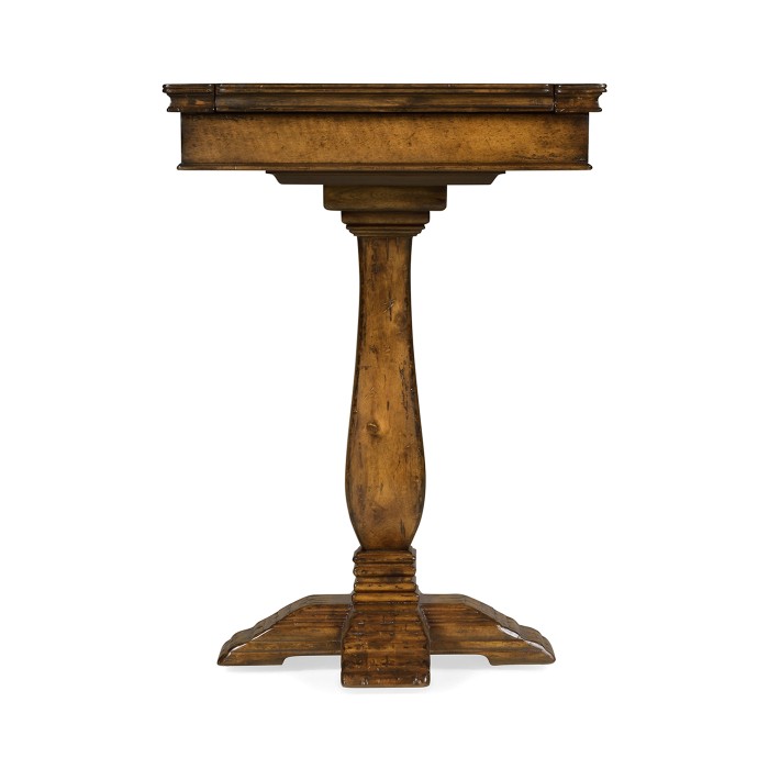 Walnut box on stand heavy distress
