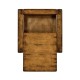 Walnut box on stand heavy distress