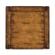 Walnut box on stand heavy distress