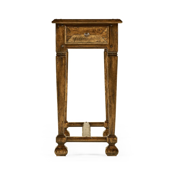 Narrow Walnut Side Table