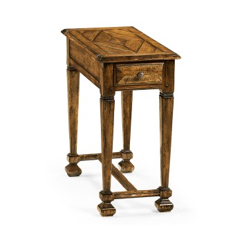 Narrow Walnut Side Table
