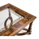 Rectangular oyster & églomisé coffee table