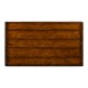 Planked walnut coffee table