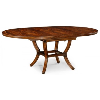 Mahogany Round Extending Dining Table 48