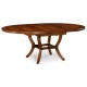 Mahogany Round Extending Dining Table 60