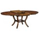 Mahogany Round Extending Dining Table 60