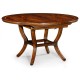Mahogany Round Extending Dining Table 60