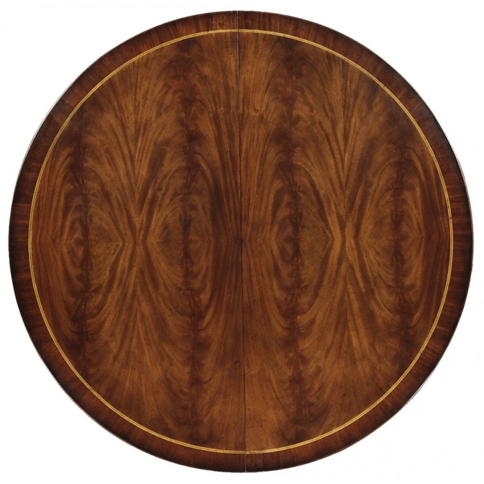 Mahogany Round Extending Dining Table 60