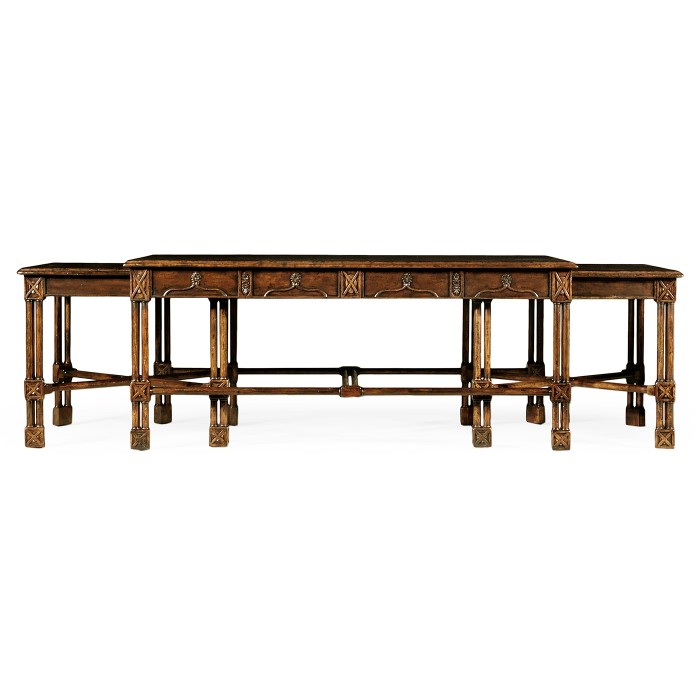 Chippendale gothic nesting tables