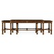 Chippendale gothic nesting tables