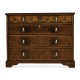 Chippendale gothic large chest of five drawers