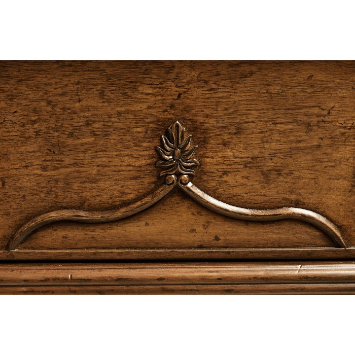 Chippendale gothic large chest of five drawers