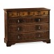 Chippendale gothic large chest of five drawers