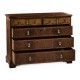 Chippendale gothic large chest of five drawers