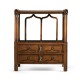 Crotch walnut side table
