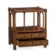 Crotch walnut side table