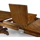 Triple Walnut Pedestal Dining Table 116