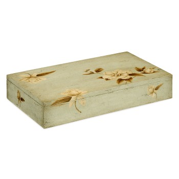 Placemats Box with Painted Floral Design