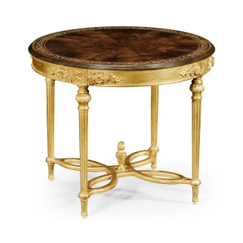Napoleon III Mahogany Centre Table (Gilded  Base)