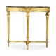Napoleon III Gilded Demilune Console