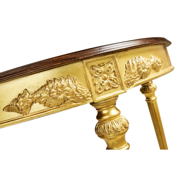 Napoleon III Gilded Demilune Console