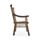 Rustic Style Dark Oak Country Bench