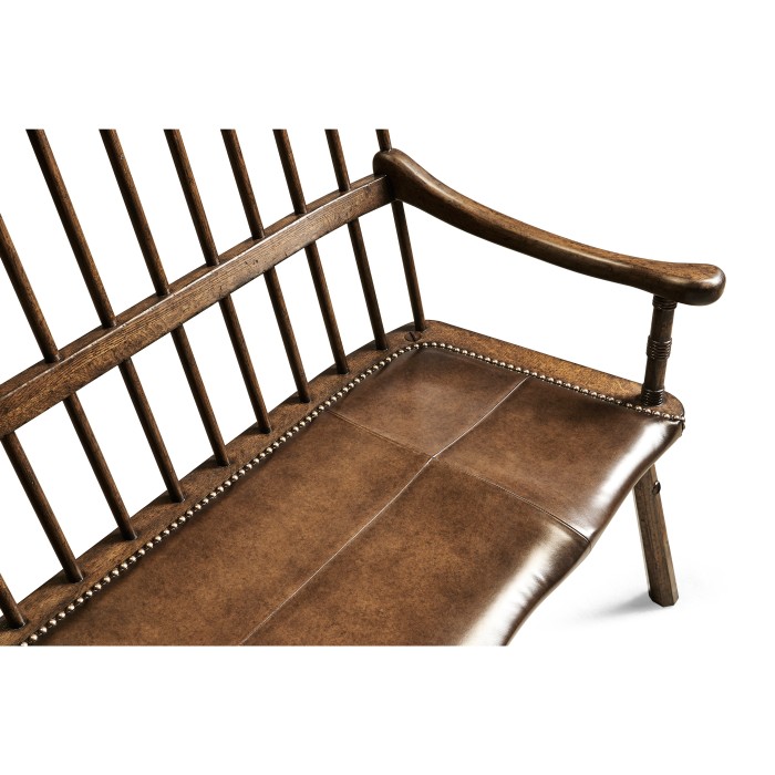 Rustic Style Dark Oak Country Bench