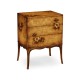 Walnut Raised Floral Chest of Three Drawers